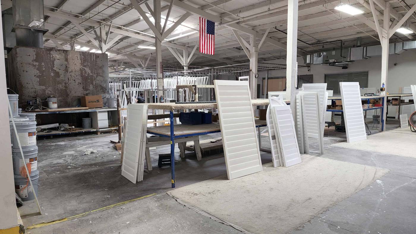 Inside the Sun Devil Shutters manufacturing workshop in Phoenix